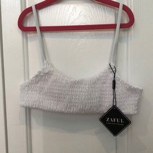 women’s smocked bikini top from zaful